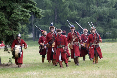June 2010, Moskva.Rekonstruktory at the festival of sport in the Luzhniki Stadium.