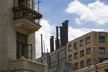 2010, Moscow. Residential building near the plant.のeditorial素材