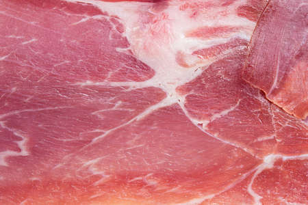 Texture of red meat with fat close-up. Closeupの写真素材