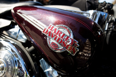 Tarragona, Spain, June 21 2019: harley davidson logo
