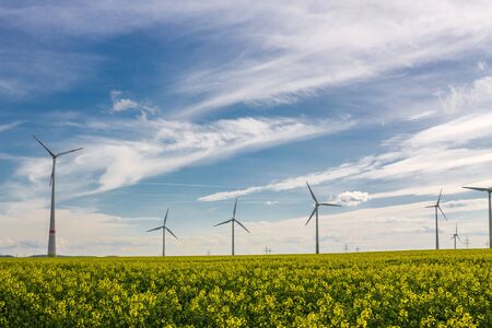 wind turbinesの写真素材