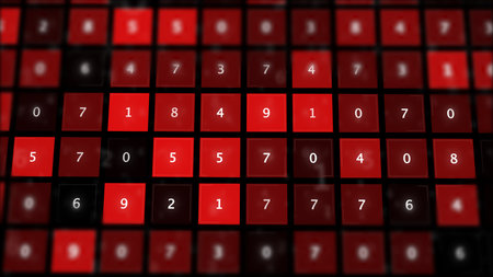 Magic of information technology abstract background.