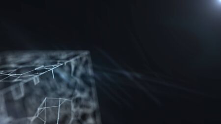 Concept of technology and network abstract blurred background.の写真素材