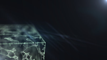 Coding and encryption concept. Abstract background.