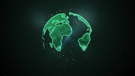 Networking concept abstract space background.の写真素材