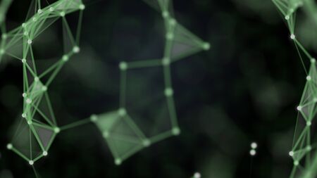 Abstract presentation of data transmission through plexus streams.の写真素材