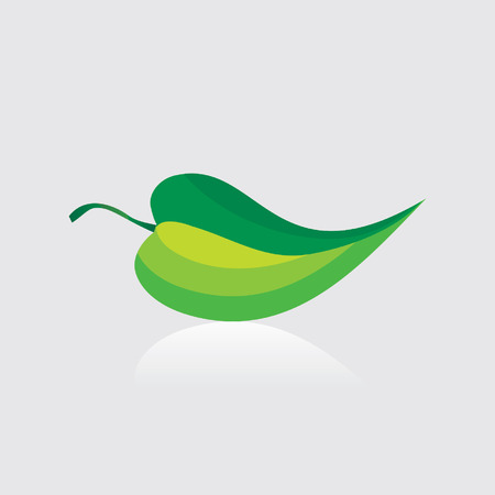 green leaf stock vectorのイラスト素材
