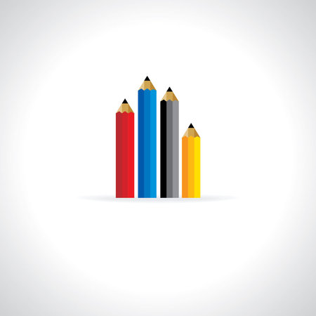 creative pencil education concept vectorのイラスト素材