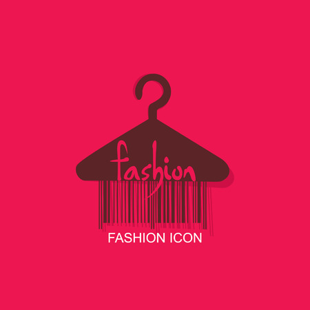 hanger with bar code fashionのイラスト素材