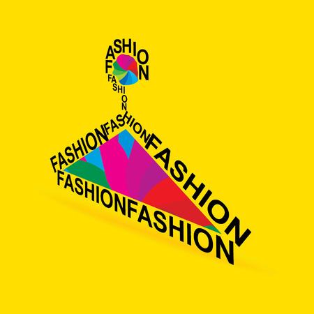 cloth hanger created with fashionのイラスト素材