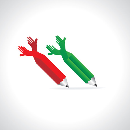 creative pencil education concept ideaのイラスト素材