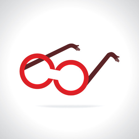 creative goggle vision concept ideaのイラスト素材