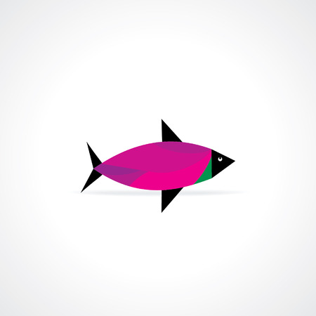 colorful abstract fish vectorのイラスト素材