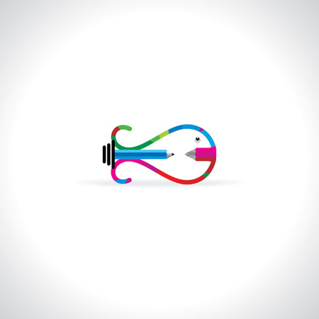 colorful abstract fishing idea vectorのイラスト素材