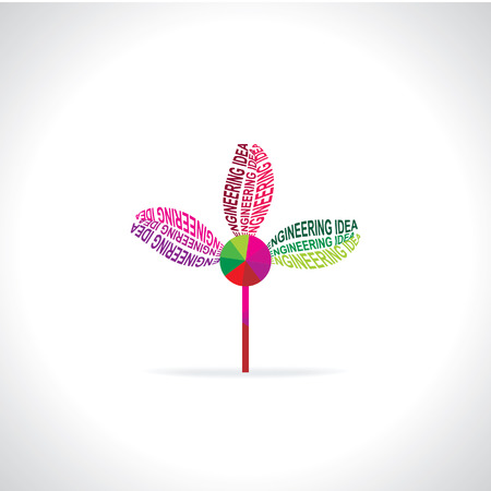 creative engineering idea bulb concept over wheelのイラスト素材