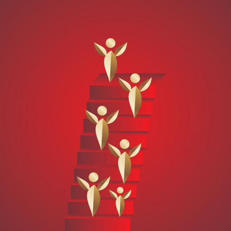creative stairs concept success ideaのイラスト素材
