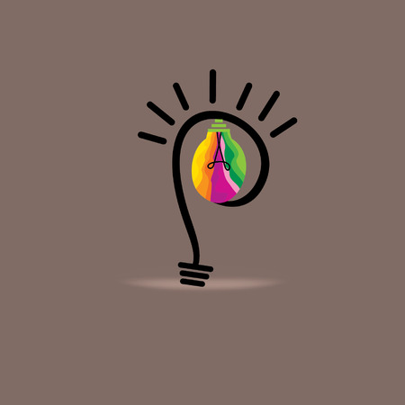 creative bulb idea conceptのイラスト素材