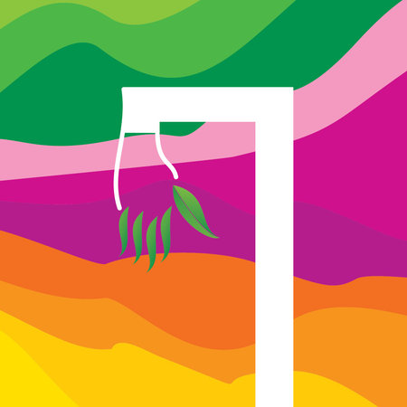 creative bulb idea concept with leafのイラスト素材