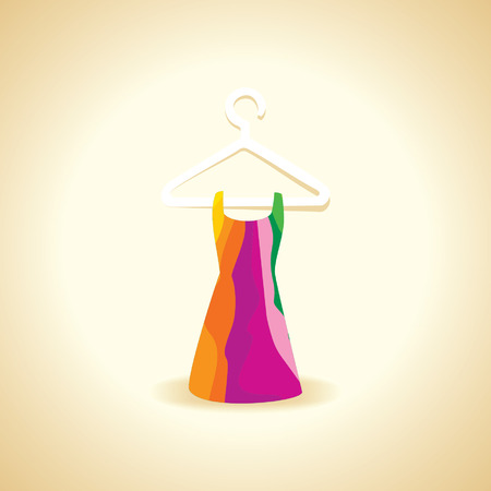 creative women underwear garment over golden backgroundのイラスト素材