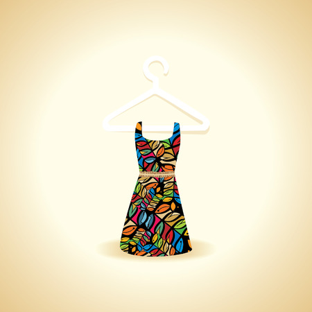 creative women underwear garment over golden backgroundのイラスト素材