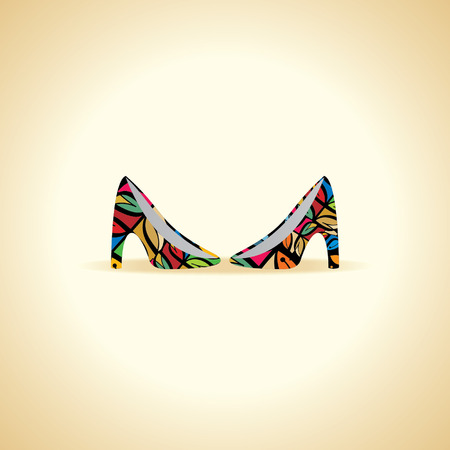 women footwear vectorのイラスト素材