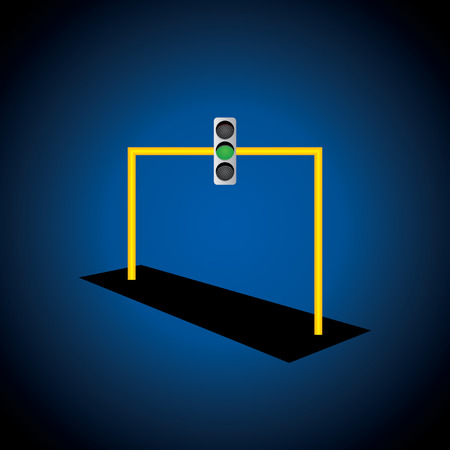 traffic signal light idea vectorのイラスト素材