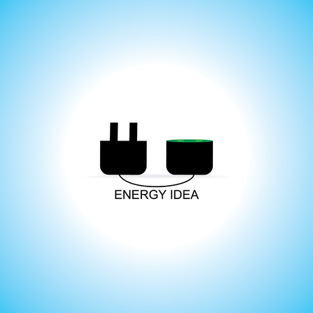 electric pin concept idea vectorのイラスト素材