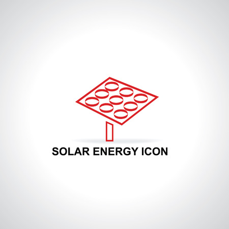 solar panel energy concept ideaのイラスト素材