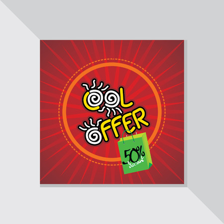 cool offer with discount vectorのイラスト素材
