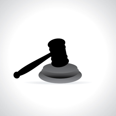 gavel vector illustration isolatedのイラスト素材