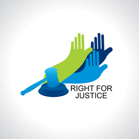 hands right for justiceのイラスト素材