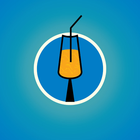 cocktail concept summer holiday vectorのイラスト素材