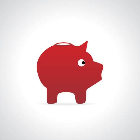 pig bank conceptのイラスト素材