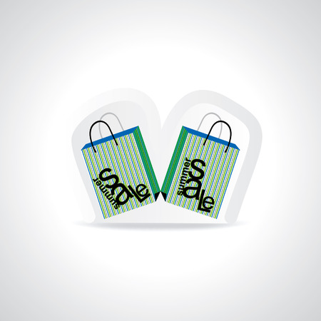 shopping bag with sale conceptのイラスト素材