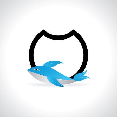 aquarium with fish vectorのイラスト素材