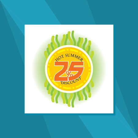 hot summer sale conceptのイラスト素材