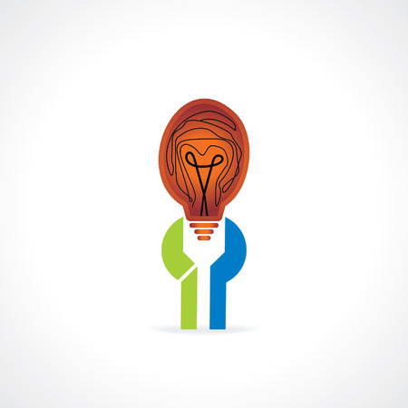 spanner caring bulb idea vectorのイラスト素材