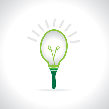 creative bulb connecting brushのイラスト素材