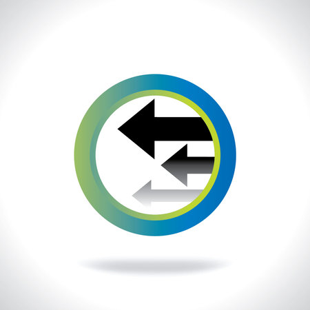 left direction of arrowのイラスト素材