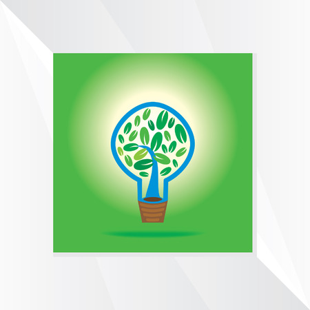 creative bulb green idea vectorのイラスト素材