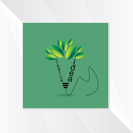 creative bulb green ideaのイラスト素材