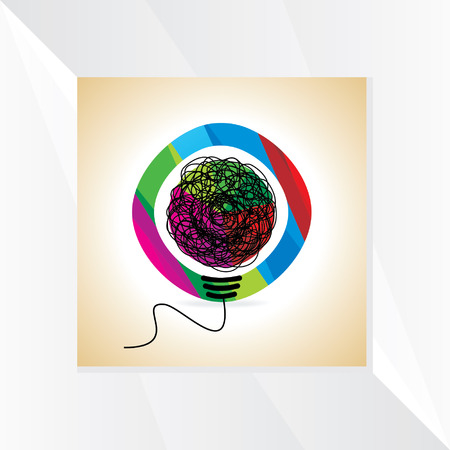 creative bulb idea vectorのイラスト素材