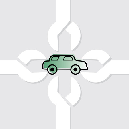 car covered of spanner vectorのイラスト素材
