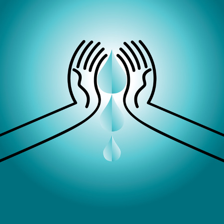 save water concept ideaのイラスト素材