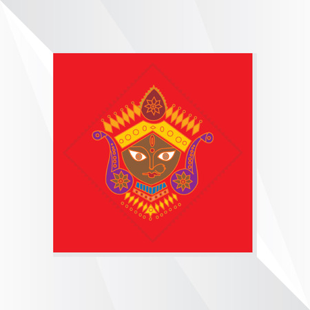 durga devi symbol vector illustrationのイラスト素材