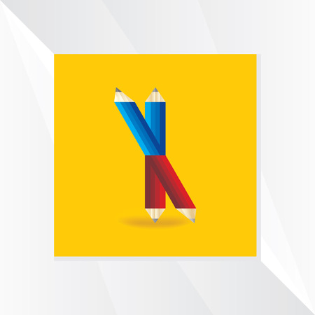 creative X alphabet vectorのイラスト素材