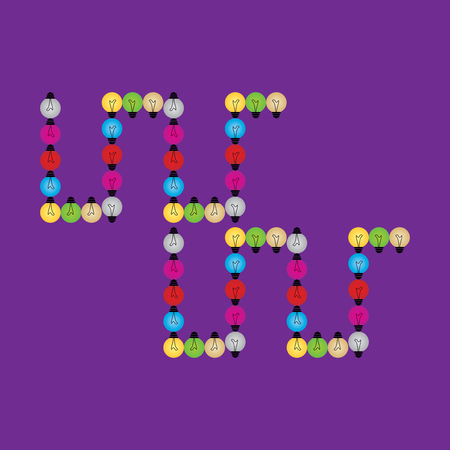 creative festival lights vectorのイラスト素材