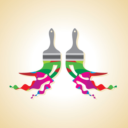creative painting brush vectorのイラスト素材