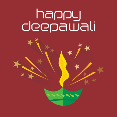 creative deepawali concept vectorのイラスト素材