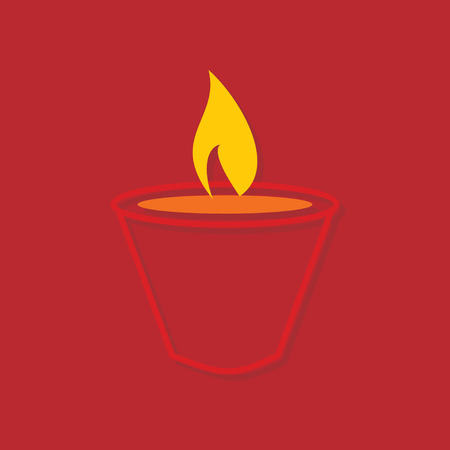 creative diwali lamp vectorのイラスト素材